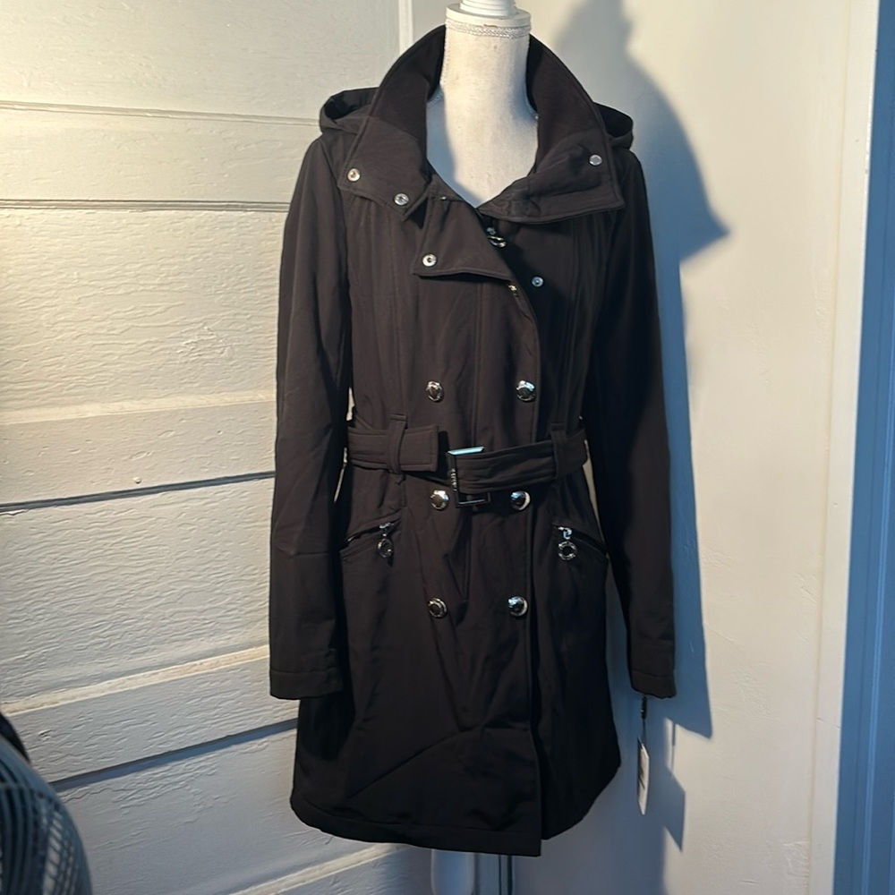 New Calvin Klein rain jacket. Size L, black color.